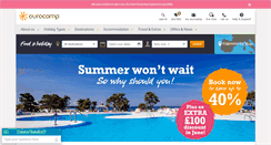 Desktop Screenshot of eurocamp.co.uk