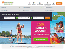Tablet Screenshot of eurocamp.de